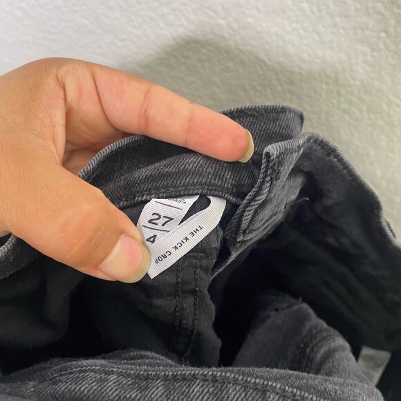 LOFT Black Kick Crop Jeans - Picture 8 of 16